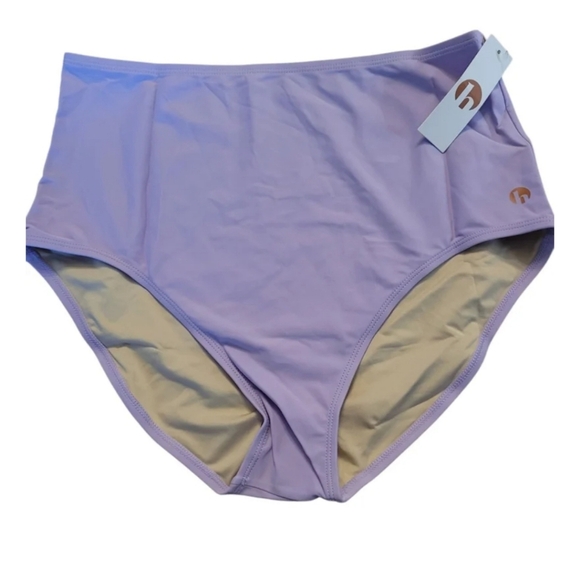 Honey Mark Deep Lavender High-Waisted Full Coverage Bakini Bottoms Sz. 4X NWT - Picture 1 of 4